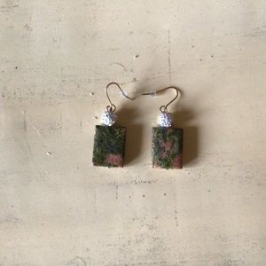 Stone earrings
